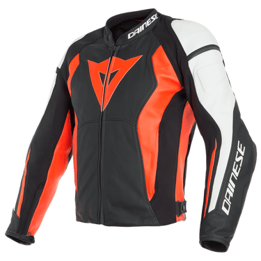 DAINESE NEXUS PELLE FLUO RED tg 48,Giacca Pelle DAINESE